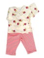 Organic Cotton Kimono Top Snails & Stripes